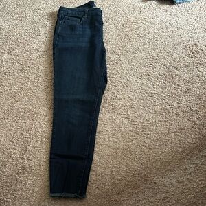 Dark Denim ankle crop jeans